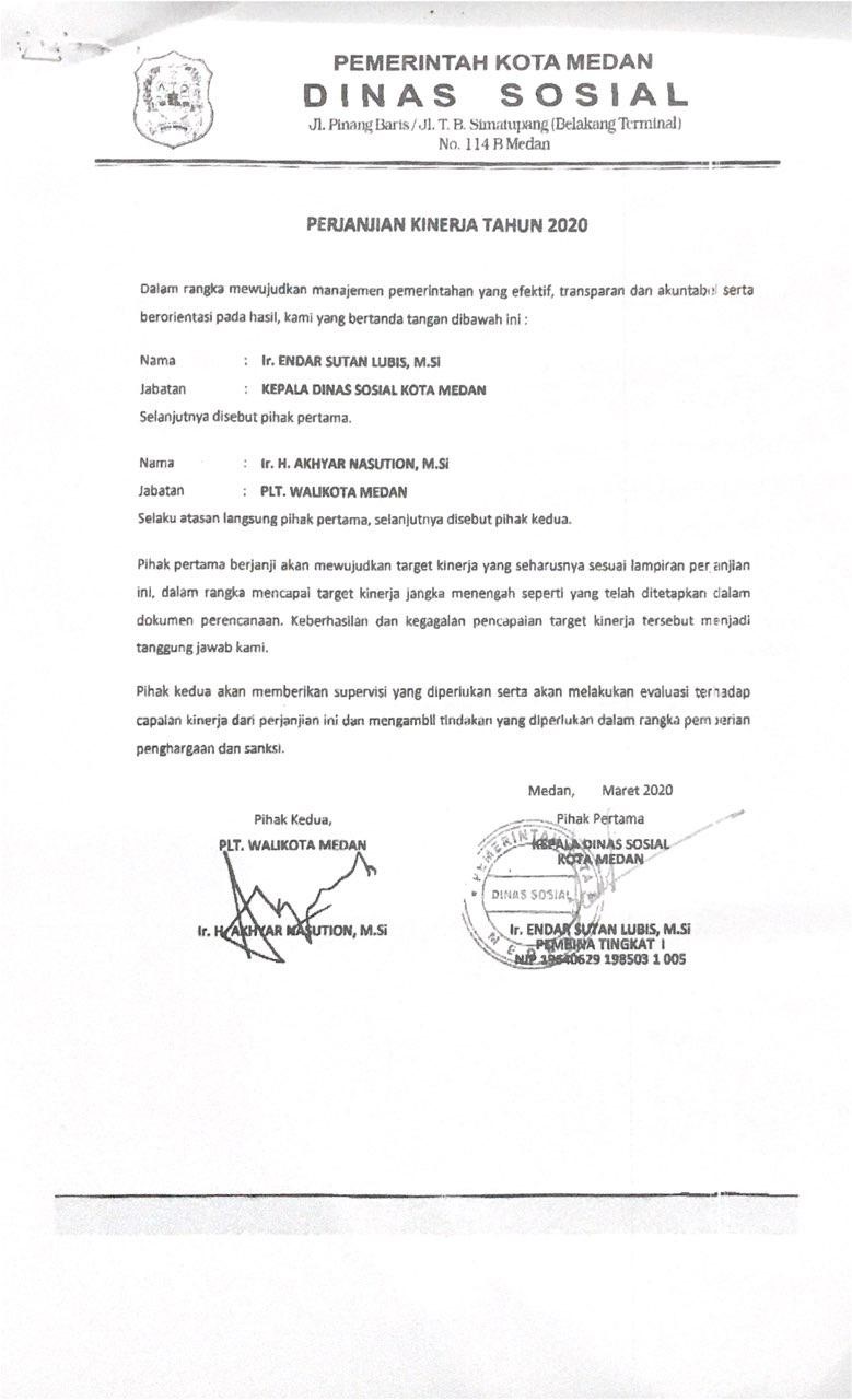 PERJANJIAN KINERJA Hukum Lingkungan